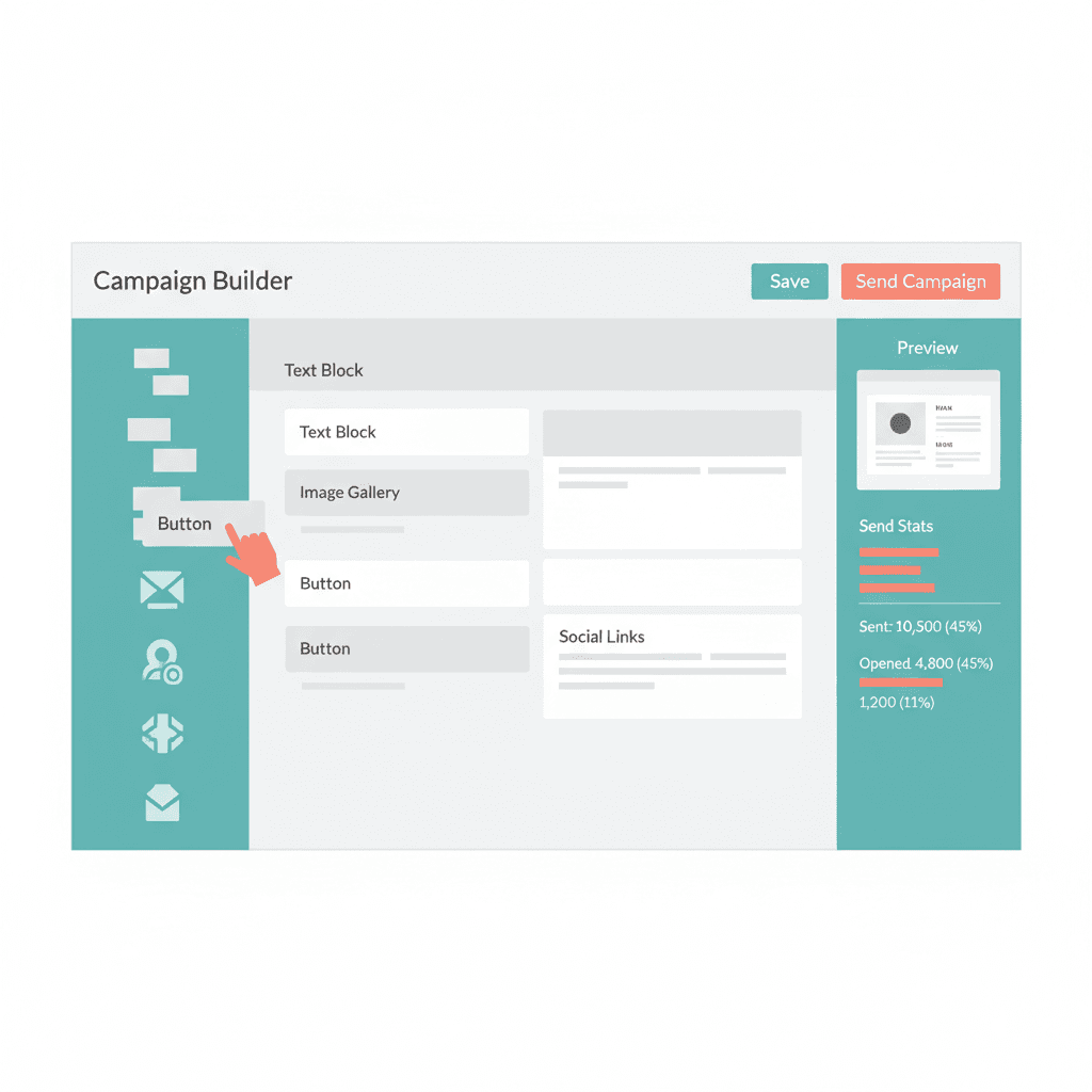 Unified inbox showing Facebook and Instagram messages alongside SMS and email