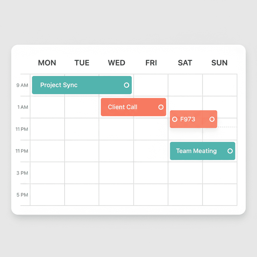 Team calendar showing overlaid schedules and appointment assignments